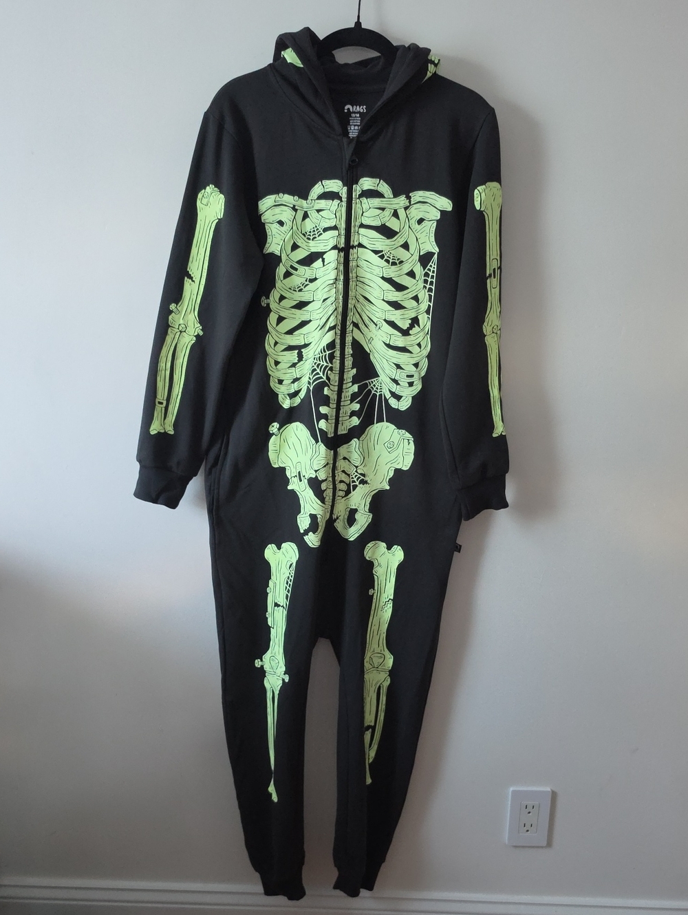 RAGS Skelly Zip Jumpsuit 13/14 Yr